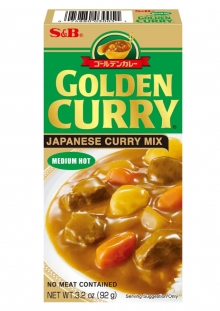 S&B Golden Curry Mild Medium Hot 92 gr