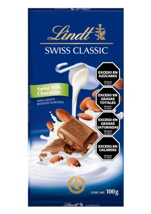 Lindt Swiss Classic Milk Almond Chocolate 100 gr