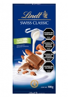 Lindt Swiss Classic Milk Almond Chocolate 100 gr