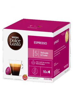 Nescafé Dolce Gusto Cápsulas de Café Espresso x10 unidades