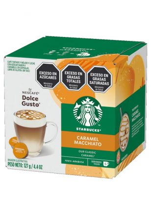 Nescafé Dolce Gusto Cápsulas de Café Starbucks Caramel Macchiato x12 unidades