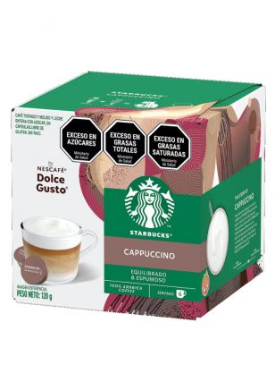 Nescafé Dolce Gusto Cápsulas de Café Starbucks Cappuccino x12 unidades