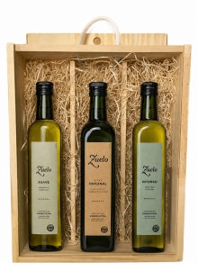 Estuche de Madera Zuelo Aceites x3
