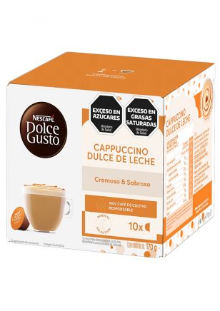 Nescafé Dolce Gusto Cápsulas de Café Cappuccino Dulce de Leche x10 unidades