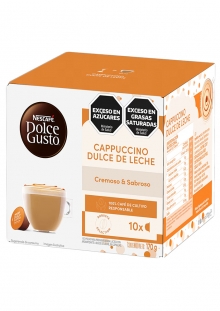 Nescafé Dolce Gusto Cápsulas de Café Cappuccino Dulce de Leche x10 unidades