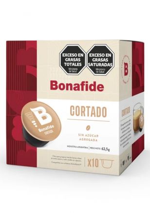 Bonafide Cápsulas de Café Cortado Compatibles Dolce Gusto x10 unidades