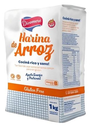 Dicomere Harina de Arroz Sin TACC 1 kg