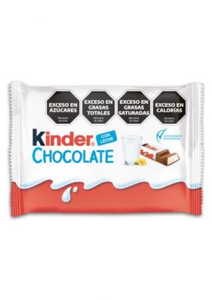 Kinder Chocolate x4 Barritas 50 gr