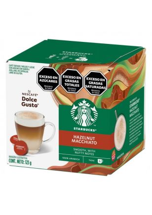 Nescafé Dolce Gusto Cápsulas de Café Starbucks Hazelnut Macchiato x12 unidades