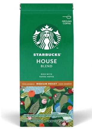 Starbucks House Blend Café Tostado y Molido 250 gr