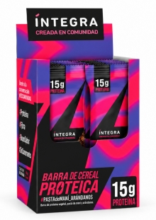 Integra Barra Proteica Pasta de Maní y Arándanos x10 unidades