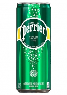 Perrier Agua Mineral Con Gas Lata 250 ml