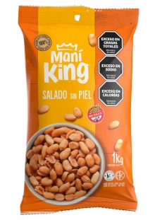 Maní King Pelado Frito Salado 1 kg