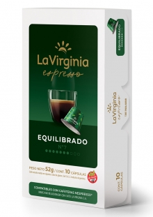 La Virginia Cápsulas de Café Equilibrado Compatibles Nespresso x10 unidades
