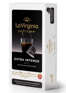 La Virginia Cápsulas de Café Extra Intenso Compatibles Nespresso x10 unidades