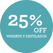 Whiskys y destilados con descuento