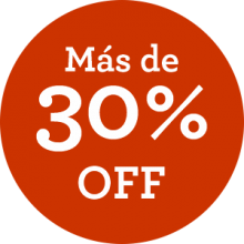 Más de 30% OFF